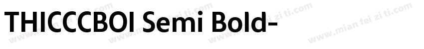 THICCCBOI Semi Bold字体转换
